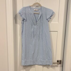 Vineyard Vines Light Blue and White Striped Dress
